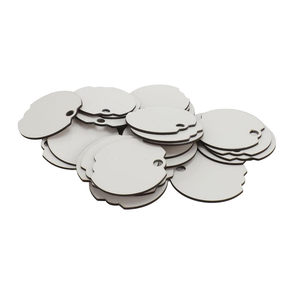 30 шт. термопереводных пустых именных табличек, незаконченных пустых именных табличек, пустых именных бирок для самостоятельной сборки, визиток для чашек