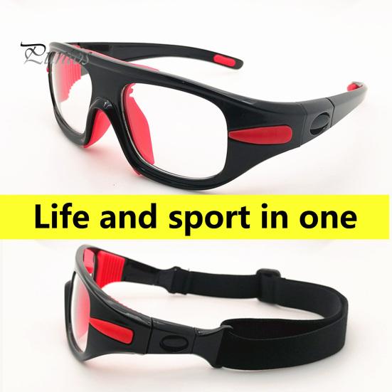 Basketball Glasses Wear-resistant Detachable Anti-Fog Resilient to Bending with Nose Protective Pads Impact-resistant Sports Dribble Goggles