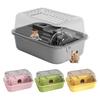 Hamster Cage Transparent Hamsters Habitats Acrylic Small Animal Playhouse with Wheel Water Bottle for Hamsters Rat Gerbils Guinea Pig