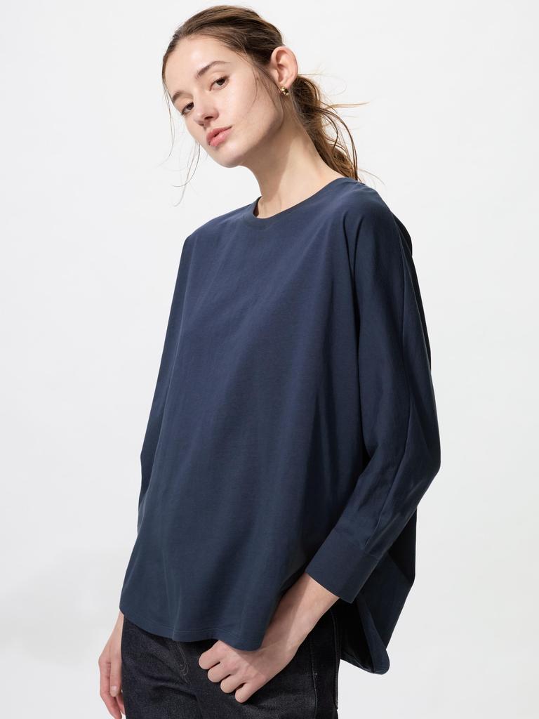 Uniqlo Рукав «летучая мышь» в японском стиле, рукав 7 четвертей