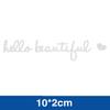 Hello Beautiful Car Rear View Mirror Decal Car Stickers Interior Decor Cute Accessories Gifts For Her Positive Laptop Decal
