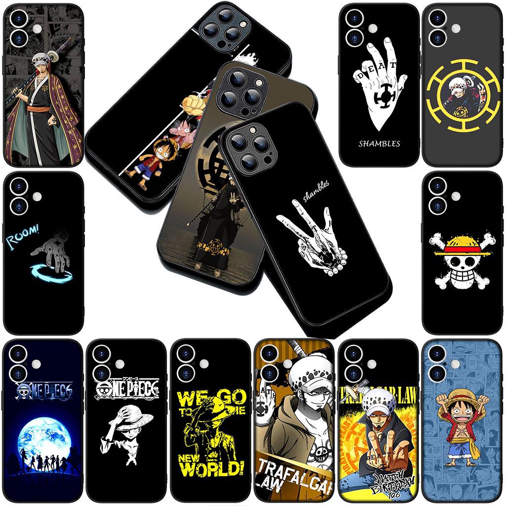 Чехол для телефона Apple iPhone 17 Pro XS Max Air 6 Plus X 5 + SE 2022 SE2 7+ 16E XR Чехол One Piece Луффи Трафальгар Д Водяной Закон