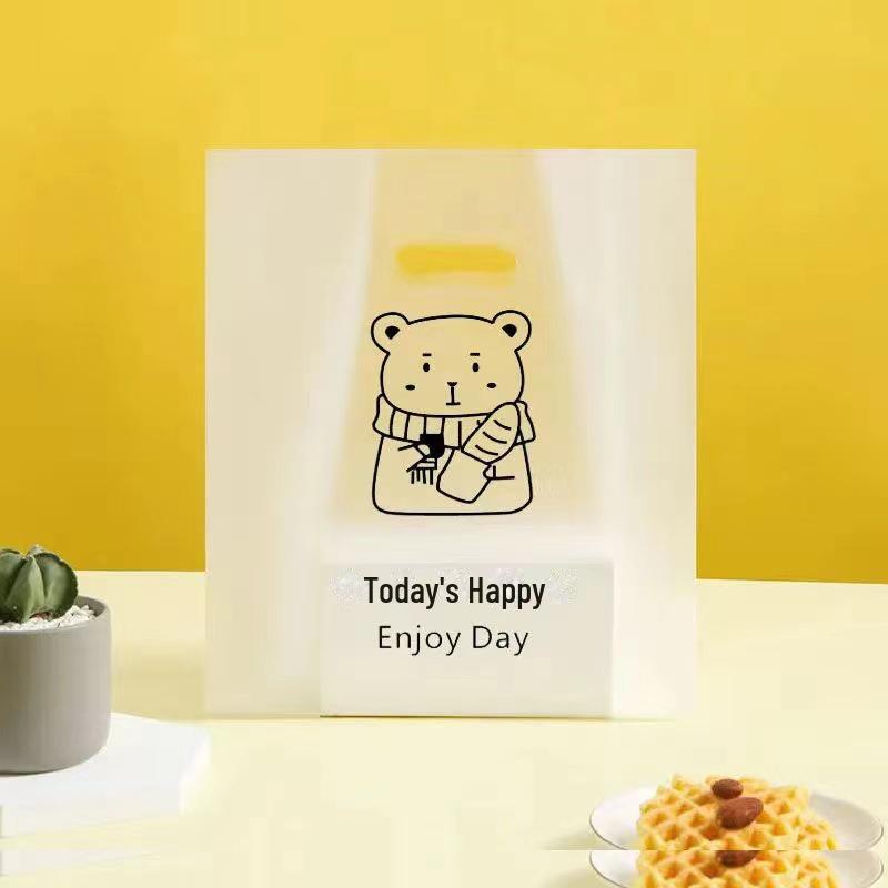 Пластиковая сумка для выпечки торта, еды на вынос, салата, одноразовой еды, прозрачная упаковка