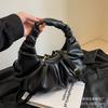 Niche Design Hand-held Pleated Small Bag Women's 2025 New Popular Retro Shoulder Messenger Bag