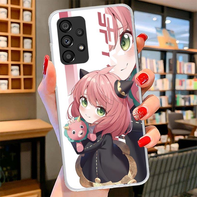 Anime Spy Family Anya Phone Case For Samsung Galaxy A17 A37 A57 A16 A26 A36 A56 A15 A25 A35 A55 A14 A24 A34 A54 A13 A23 A33 A53