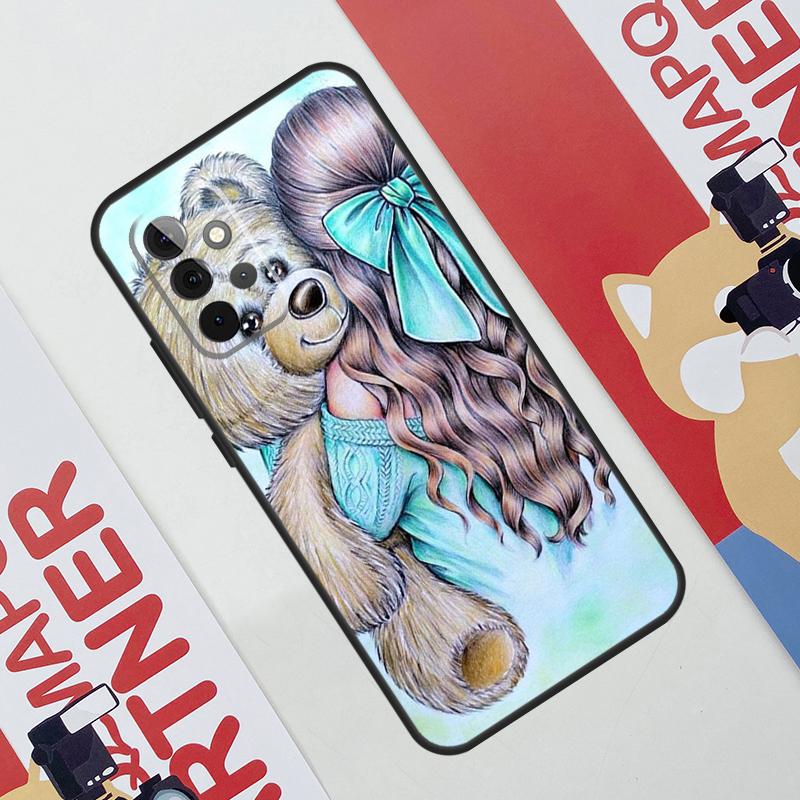 Семья Мама Девочка Женщины Чехол Для Samsung Galaxy A06 A16 A36 A56 A55 A35 A33 A53 A13 A23 A17 A54 A34 A14 A52 A32 A15