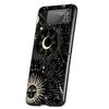 Suns Moons Clouds Astrological Hard PC Phone Case For Samsung Galaxy Z Flip 5 4 3 Black Cover For Galaxy Z Flip 6 Foldable Cases