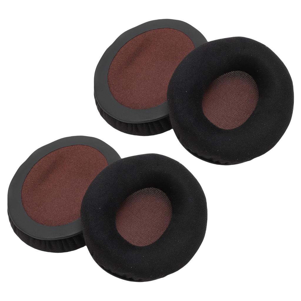 2 пары амбушюр подходят для накладных наушников Sennheiser Momentum. Амбушюры из микрофибры и губки.