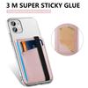 Leather Protective Sleeve Bracket Adhesive Back Sticker Phone Card Slot Mobile Phone Card Bag