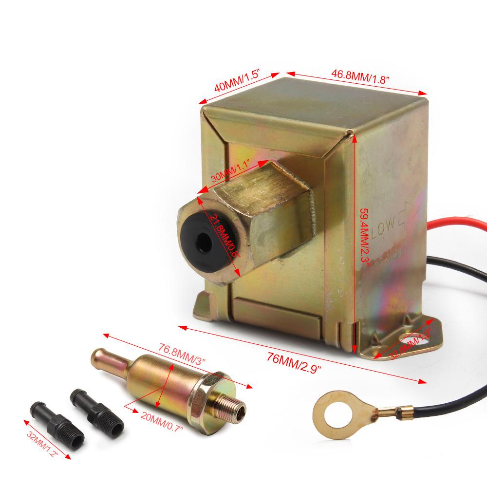 Универсальный 12В масляный топливный насос и внутренний топливный фильтр для бензиновых и дизельных двигателей