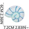 2025 New Patches 10 Pcs Blue Seashell Crab Embroidered Patches Iron On Clothing Hat Bag Shoe Repair Phone Gift Box Decor DIY