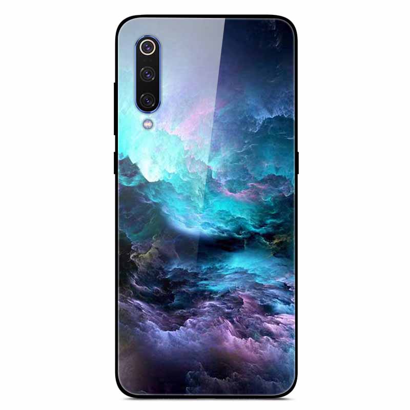 Чехлы для Xiaomi Mi A3 Роскошные Чехлы для Телефона из Закаленного Стекла Космические для Xiaomi MI 9 Lite Чехол 9lite MiA3 Жесткий Защитный Задний Корпус