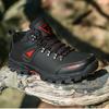 Уличная походная обувь, мужские нескользящие прочные охотничьи тактические горные непромокаемые ботинки, модные повседневные кроссовки высокого качества для мужчин