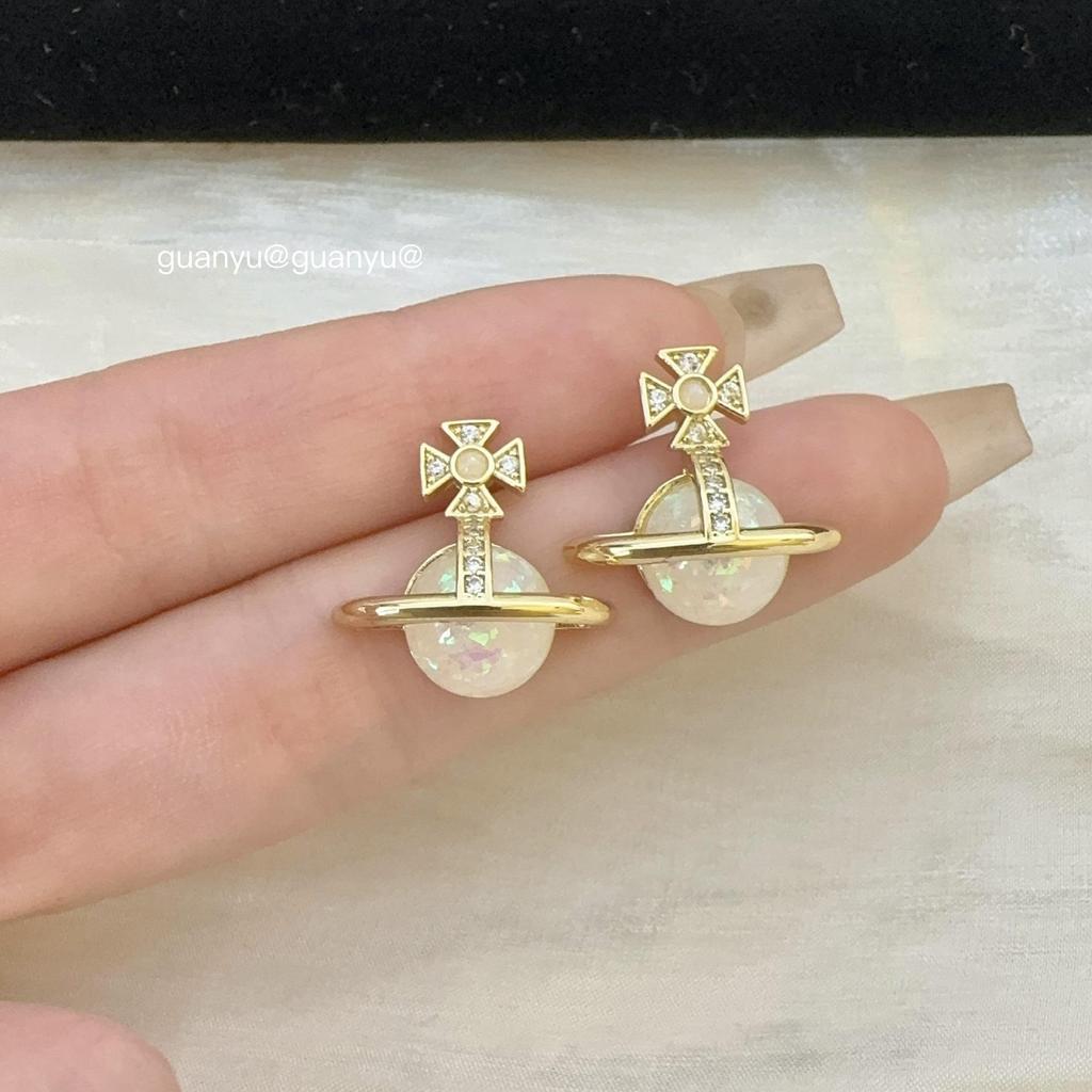 Элегантные серьги Сатурн с цирконом: Стильный, Роскошный Дизайн, Универсальный и Милый