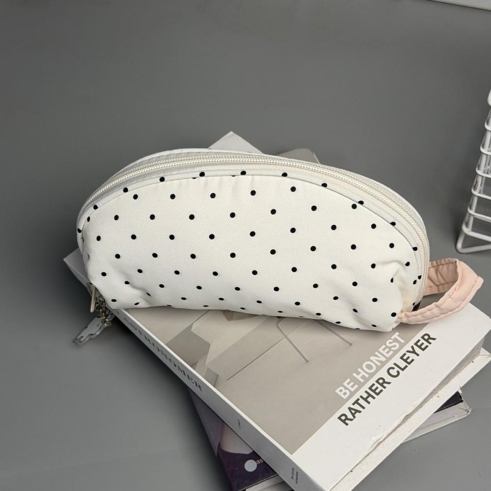 Polka Dot Pattern Pen Bag Large Capacity Pencil Pouch Korean INS Stationery Pouch  School Supplies