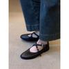 Super Soft Lambskin~ Retro French Single Shoes Women's New Leather Flat Ballet Shoes Cross-strap Mary Jane Shoes