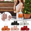 4 Pieces Women Bags Set Stylish Female Wallet PU Leather Shoulder Messenger Tote Bag Fashion Decor Accessory