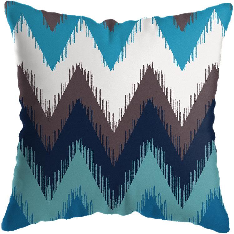 Наволочка с геометрическим рисунком, абстрактная подушка, короткая плюшевая подушка для дома, дивана-кровати, офиса