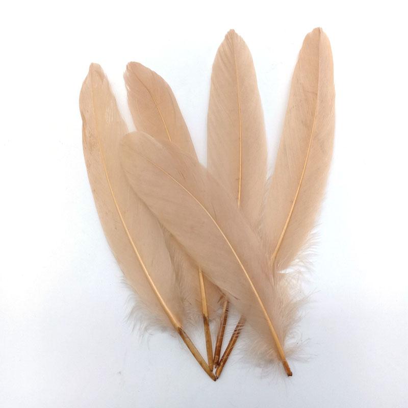20PCS Hard Stick Colourful Goose Feathers Plumes Swan for Home Decoration Crafts DIY Jewelry Making Table Centerpieces 15-20cm