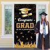 Black Gold Graduates Theme Background Congrats Grad Happy Graduation Banner  Adults Kids