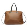 Bally Color Block Design Zipper Closure Calfskin Crossbody Tote Bag Men Bags Brown 6305091