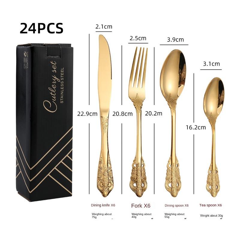 HANYANG Посуда из нержавеющей стали. Товары для семейного отеля. Набор ножей, вилок и ложек для стейка. Посуда в западном стиле.