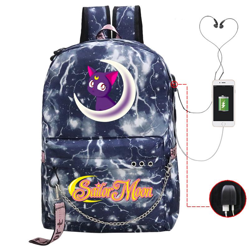 Campus Sweet Small Fresh Peripheral Animation School Bag Girls Students Lightweight Fashion Casual Backpack