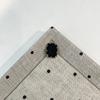 1 шт. Натуральный камень Прямоугольный кулон 13×21 мм Позолоченная рама с зубчатым краем Каменная подвеска для изготовления ювелирных изделий DIY Ожерелье