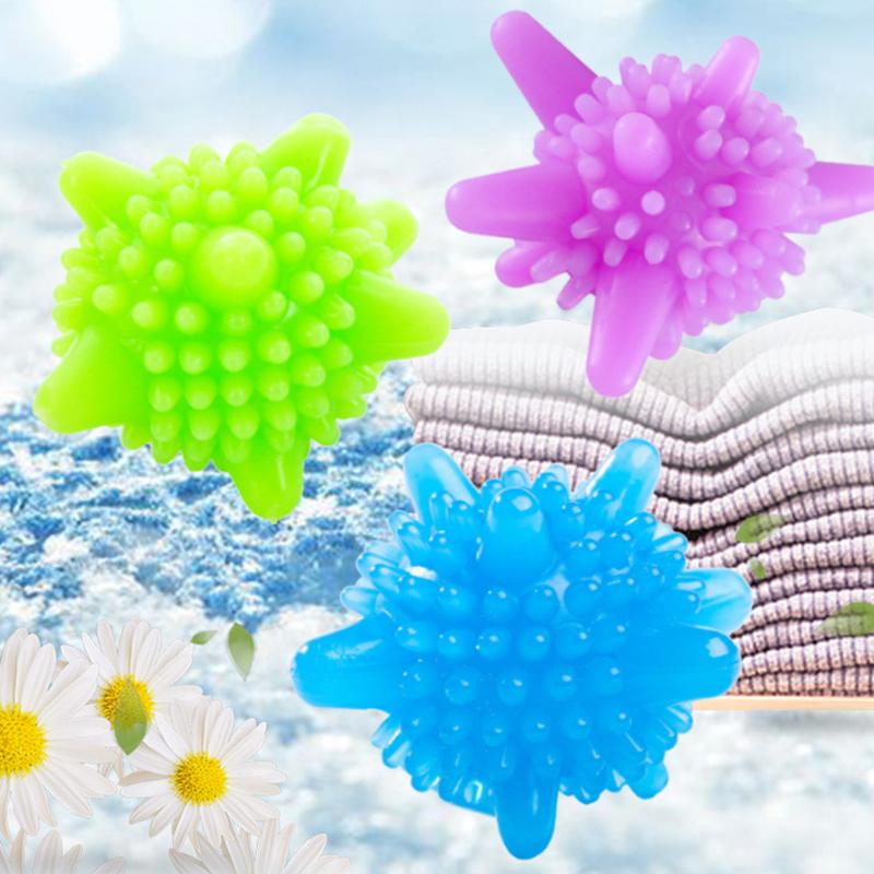 10 шт./пакет шарик для стирки для бытовой чистки стиральная машина смягчитель одежды силиконовый ПВХ многоразовый чистящий шарик