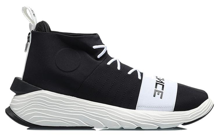 Li Ning Кроссовки Essence Way Of Wade Амортизирующие Скользкие Устойчивые к истиранию Средняя высота Баскетбольные Унисекс Черный Белый AGBQ035-4
