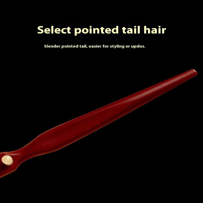 Деревянная расческа с длинной ручкой и широкими зубьями для завивки волос и укладки волнами. Профессиональный салонный инструмент для черных волос и париков.