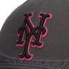 New Era City Connect 9SEVENTY Stretch Mesh New York Mets Size Used Cap, Snapback, MLB, Gray, 970,