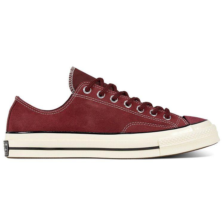 Converse 1970s Comfortable Versatile Low Top Canvas Shoes Unisex Sneakers Burgundy 162375c
