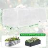 Garden Bed Cover Netting Plant Insect Barrier Netting with Drawstring Fine Mesh Bird Netting for Raised Garden Bed Planter Box Protection from Animal