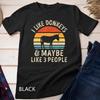 I Like Donkeys And Maybe Like 3 People Donkey Lover Farm Unisex T-shirt