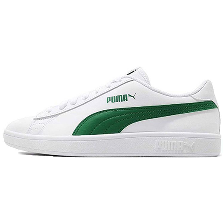 Puma Smash V2 White Green Unisex Sneakers Puma-White Amazon-Green 365215-03