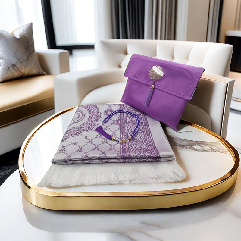 3 шт./комплект исламских молитвенных ковриков, мусульманский молитвенный коврик с изысканным жаккардовым узором, доступно несколько вариантов для путешествий