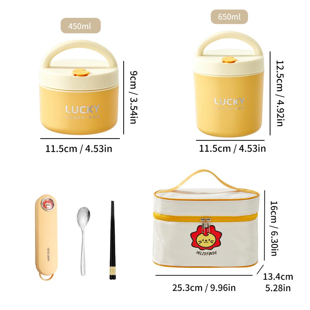 Ceramic Lunch Box Portable Insulated Food Storage Container With Lid Microwave Bento Box Sealed Leak Proof Food Jar