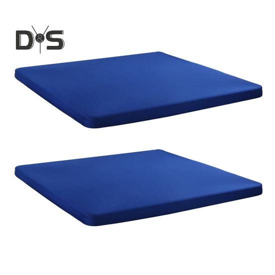 2 шт. эластичная скатерть на подгонку 34x34 дюйма квадратная скатерть с эластичным краем однотонная скатерть для кухни обеденной зоны пикника патио на открытом воздухе