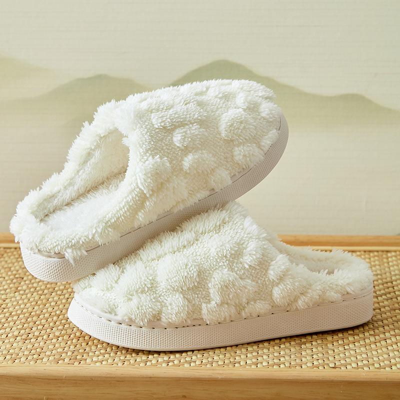 Cotton Slippers Women's Winter Home Home Home Warm Non-slip Thick Bottom Couple New Wool Slippers Men's Autumn and Winter
