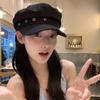 Flat Top Octagonal Cap Vintage Newsboy Hats Casual Star Hole Berets  Ladies