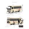 1/32 Toyota Coaster Alloy Bus Car Diecasts Metal Passenger Coach Vehicles Car Model Simulation Sound and Light Collection Kids Toy Gift