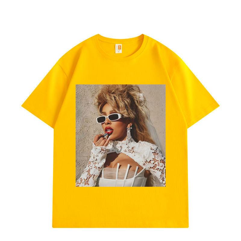 Графические футболки с изображением рэперши Doja Cat для мужчин и женщин, модная эстетичная одежда, футболки с коротким рукавом, летние повседневные хлопковые футболки