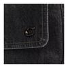 Coach Charter 24 Removable Shoulder Strap Chain Denim And Fine Calfskin Medium Shoulder Bag Men shoulder bag Washed-Black CAK24-A0R