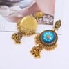 Style Simulation Ethnic Gemstone Decoration Women Necklace And Earring Set