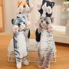 Кошка плюшевая подушка милый котенок мягкая игрушка для детей взрослых длинная