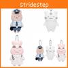 Rabbit Tiger White Doctor Police Plush Doll Pendant Keychain Animal Cartoon Toys