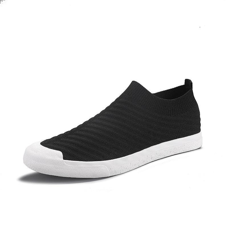 Весенние дышащие мужские туфли Flying Mesh с универсальной мягкой подошвой One-Stick Shoes Повседневные модные носки Shoes Men's Shoes