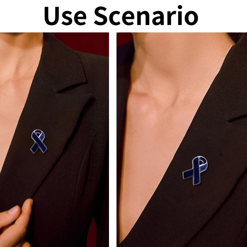 10pcs Women Brooches Ribbon Lapel Pins Breast Cancers Awareness Badge Pin Bowknot Shape Brooch Pin for Women and Girl