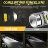 N9 2Pcs H7 Car Headlamp Mini Lens High Brightness LED Headlight IP67 Waterproof Automotive Front Light